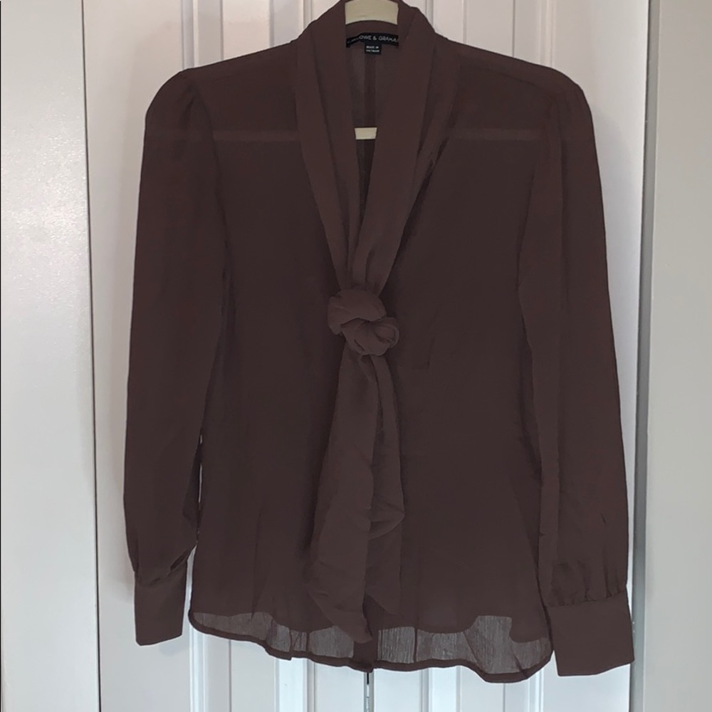 Harlowe & Graham Brown Blouse